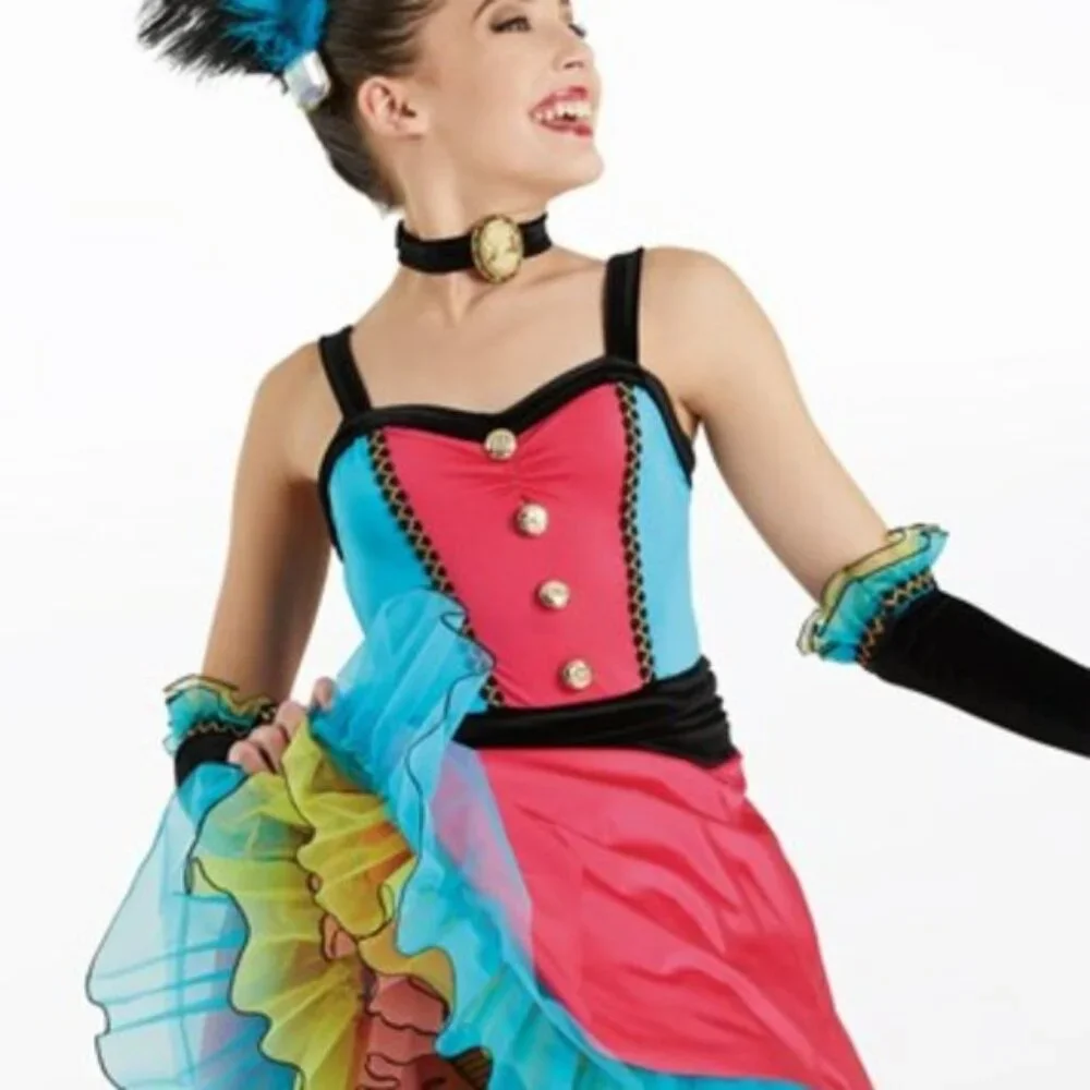 Weissman Can Can Dance Costume 10994 Adult Small - Picture 2 of 12